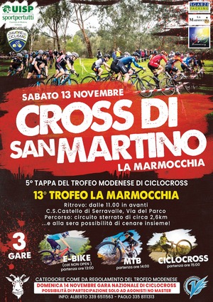 Cross di San Martino sabato 13 novembre 